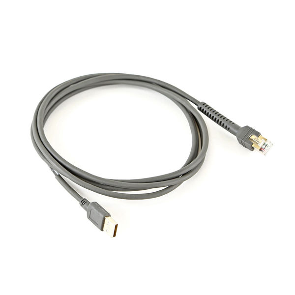 Picture of Zebra Shielded USB Cable: Series A Connector, 7ft. (2.1m)
